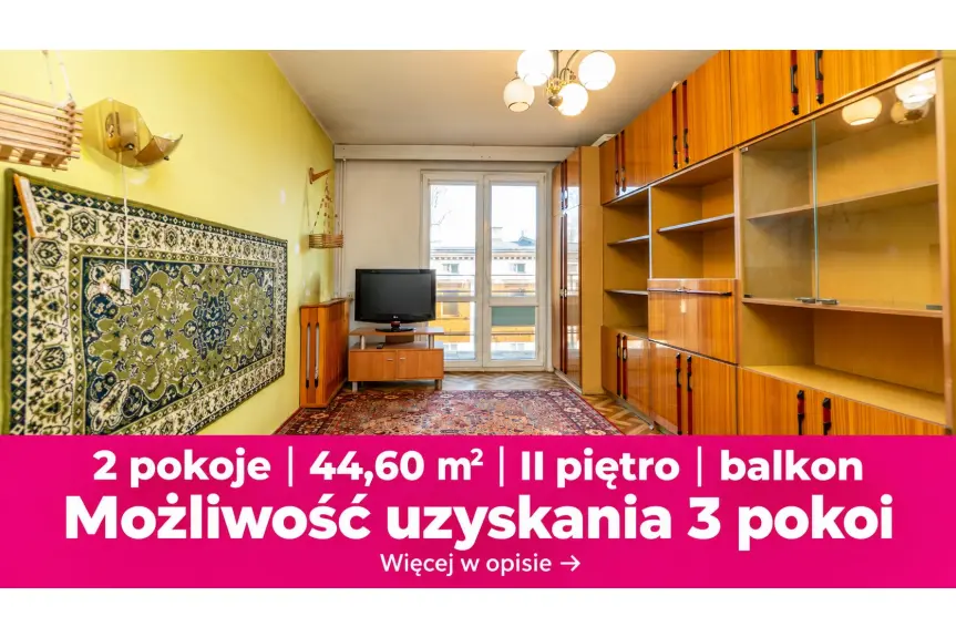 Elbląg, Stefana Żeromskiego, 2 pokoje z balkonem